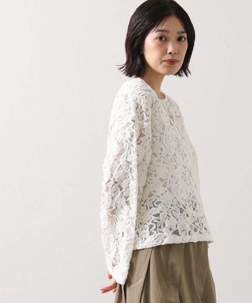 greed レース ブラウス フラワー 美品 ホワイト グリード Gready Brilliant（グレディブリリアン）の「フラワーモールレース