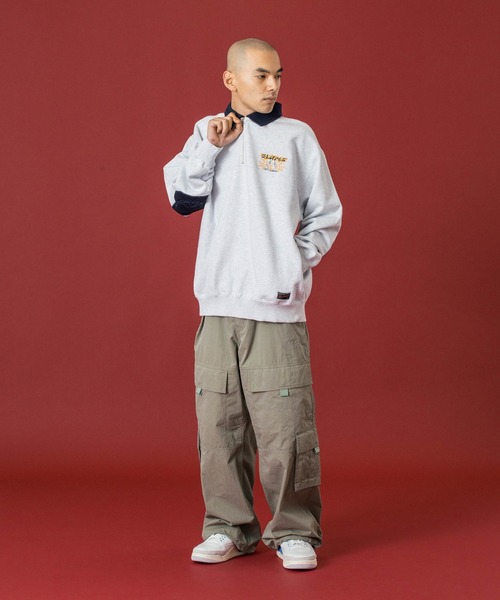 XLARGE（エクストララージ）の「DOUBLE CARGO PANTS（カーゴパンツ・メンズ・オリーブ/ブラック/ブラウン・34inch/32inch/30inch/36inch）」の4枚目の写真