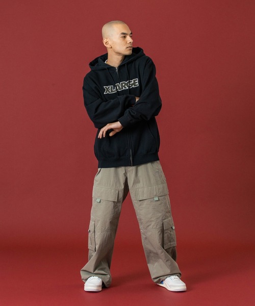 XLARGE（エクストララージ）の「DOUBLE CARGO PANTS（カーゴパンツ・メンズ・オリーブ/ブラック/ブラウン・34inch/32inch/30inch/36inch）」の5枚目の写真
