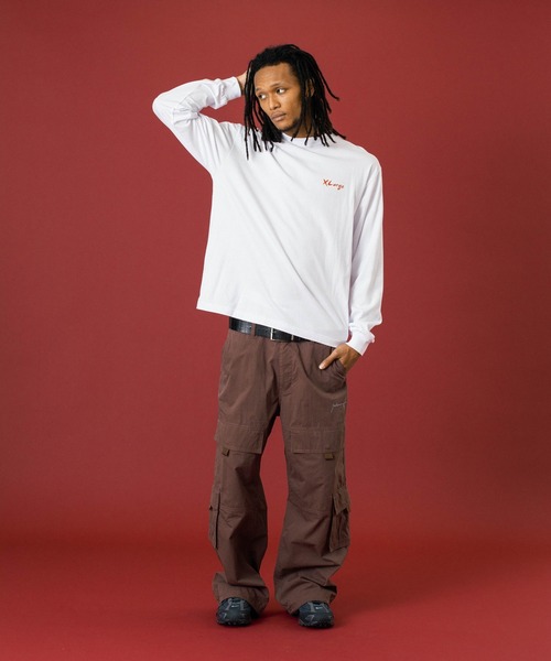 XLARGE（エクストララージ）の「DOUBLE CARGO PANTS（カーゴパンツ・メンズ・オリーブ/ブラック/ブラウン・34inch/32inch/30inch/36inch）」の9枚目の写真