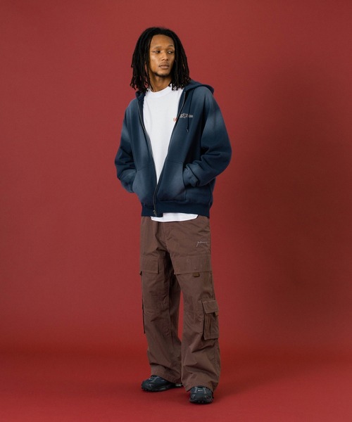 XLARGE（エクストララージ）の「DOUBLE CARGO PANTS（カーゴパンツ・メンズ・オリーブ/ブラック/ブラウン・34inch/32inch/30inch/36inch）」の10枚目の写真