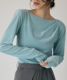 crie conforto（クリーコンフォルト）の「シアーベロアライクトップス　冬服 / 長袖 / ロンT（Tシャツ/カットソー）」
