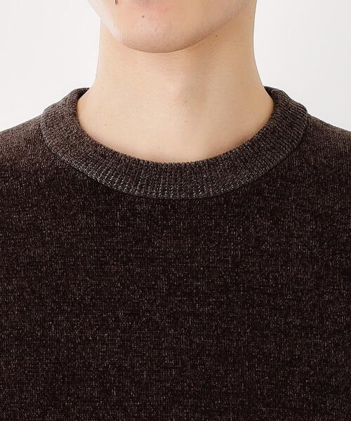 THE SHOP TK （ザ ショップ ティーケー ）の「【包み込まれるような柔らかさ】配色モールニット 洗濯機OK（ニット/セーター・メンズ・オフホワイト/レンガ/ダークブラウン/ブラック・04/03/02）」の20枚目の写真