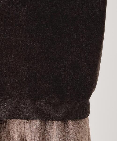 THE SHOP TK （ザ ショップ ティーケー ）の「【包み込まれるような柔らかさ】配色モールニット 洗濯機OK（ニット/セーター・メンズ・オフホワイト/レンガ/ダークブラウン/ブラック・04/03/02）」の22枚目の写真