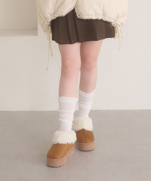 Ambre Neige(アンブルネージュ)の「fake mouton boots / フェイクムートンブーツ(ブーツ・レディース・アイボリー/ブラック/キャメル・MEDIUM/LARGE)」の4枚目の写真