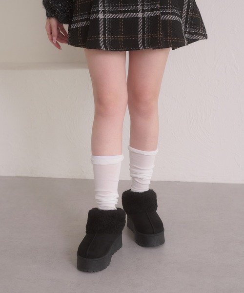 Ambre Neige(アンブルネージュ)の「fake mouton boots / フェイクムートンブーツ(ブーツ・レディース・アイボリー/ブラック/キャメル・MEDIUM/LARGE)」の17枚目の写真