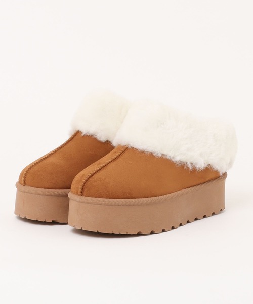 Ambre Neige(アンブルネージュ)の「fake mouton boots / フェイクムートンブーツ(ブーツ・レディース・アイボリー/ブラック/キャメル・MEDIUM/LARGE)」の16枚目の写真
