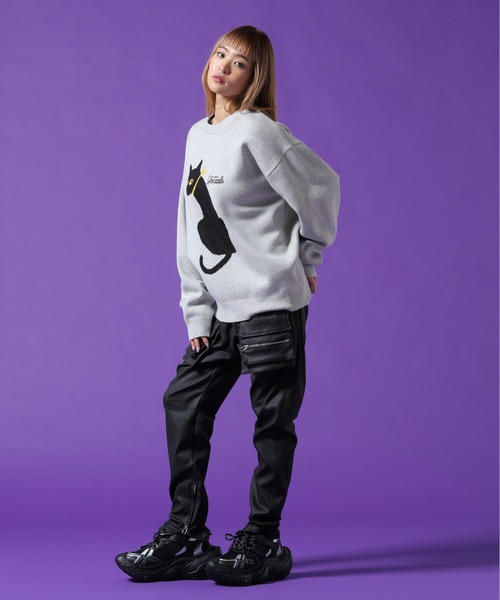 DankeSchon/ダンケシェーン ニット セール】【WEB&DEPOT限定】DankeSchon/ダンケシェーン/W Jacquard CAT