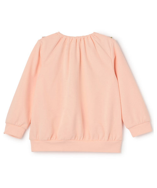 sense of wonder(センスオブワンダー)の「【マイメロディ】リバティファブリックアップリケトレーナー(スウェット・キッズ・ホワイト系/ピンク・90cm/80cm/130cm/120cm/110cm/100cm)」の3枚目の写真