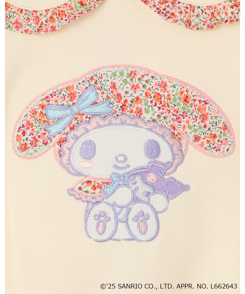 sense of wonder(センスオブワンダー)の「【マイメロディ】リバティファブリックアップリケトレーナー(スウェット・キッズ・ホワイト系/ピンク・90cm/80cm/130cm/120cm/110cm/100cm)」の6枚目の写真