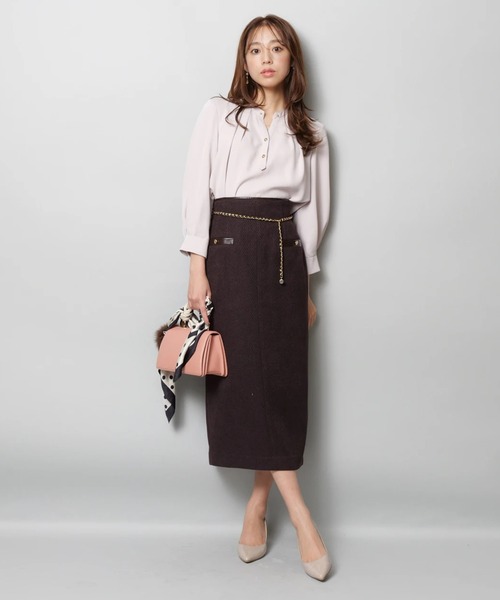 チェーンベルト付タイトスカート（スカート）｜JUSGLITTY（ジャス