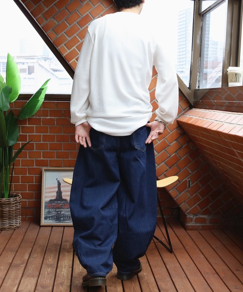 ８(eight)（エイト）の「デニムバルーンパンツ（デニムパンツ・メンズ・インディゴブルー/ブルー系その他/ブルー・MEDIUM/XX-LARGE/X-LARGE/LARGE）」の14枚目の写真