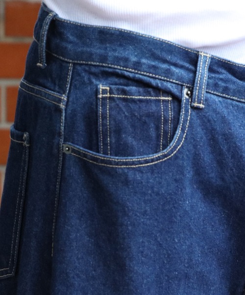 ８(eight)（エイト）の「デニムバルーンパンツ（デニムパンツ・メンズ・インディゴブルー/ブルー系その他/ブルー・MEDIUM/XX-LARGE/X-LARGE/LARGE）」の4枚目の写真