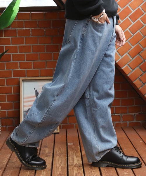 ８(eight)（エイト）の「デニムバルーンパンツ（デニムパンツ・メンズ・インディゴブルー/ブルー系その他/ブルー・MEDIUM/XX-LARGE/X-LARGE/LARGE）」の9枚目の写真