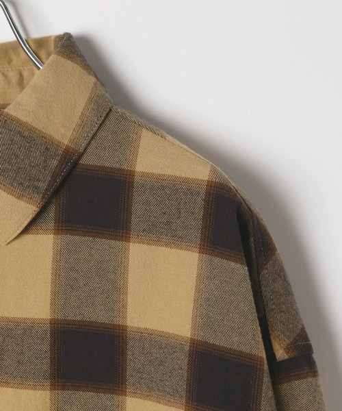 BAYFLOW(ベイフロー)の「ネルチェックシャツ(シャツ/ブラウス・レディース・ブラック/ベージュ/ネイビー・FREE)」の8枚目の写真