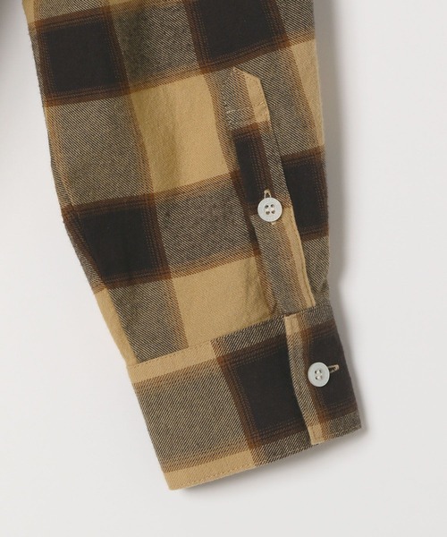 BAYFLOW(ベイフロー)の「ネルチェックシャツ(シャツ/ブラウス・レディース・ブラック/ベージュ/ネイビー・FREE)」の10枚目の写真