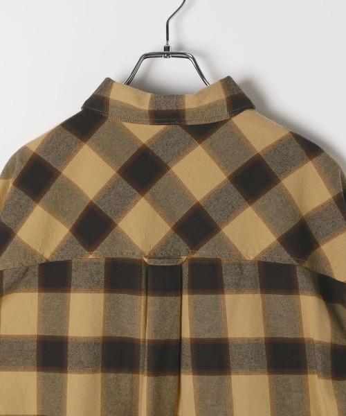 BAYFLOW(ベイフロー)の「ネルチェックシャツ(シャツ/ブラウス・レディース・ブラック/ベージュ/ネイビー・FREE)」の12枚目の写真