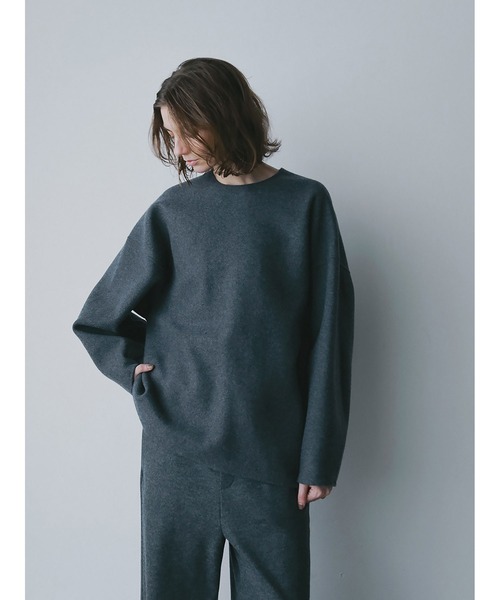 HER.（ハー）の「メルトンリバープルオーバー（Tシャツ/カットソー・レディース・ブラック/チャコールグレー/オフホワイト・フリー）」の21枚目の写真