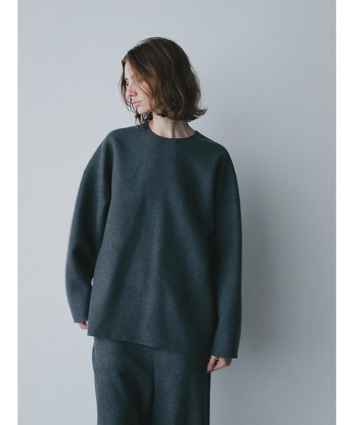 HER.（ハー）の「メルトンリバープルオーバー（Tシャツ/カットソー・レディース・ブラック/チャコールグレー/オフホワイト・フリー）」の22枚目の写真