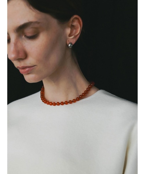 HER.（ハー）の「メルトンリバープルオーバー（Tシャツ/カットソー・レディース・ブラック/チャコールグレー/オフホワイト・フリー）」の8枚目の写真