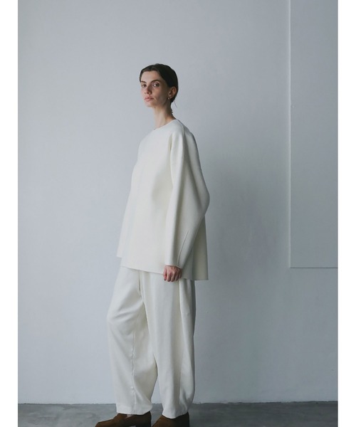 HER.（ハー）の「メルトンリバープルオーバー（Tシャツ/カットソー・レディース・ブラック/チャコールグレー/オフホワイト・フリー）」の11枚目の写真