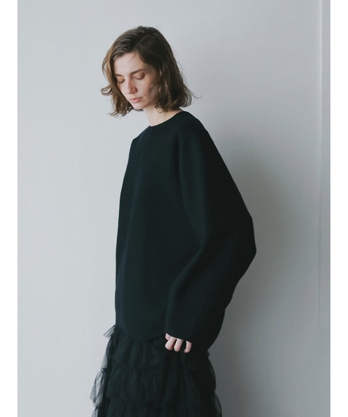 HER.（ハー）の「メルトンリバープルオーバー（Tシャツ/カットソー・レディース・ブラック/チャコールグレー/オフホワイト・フリー）」の13枚目の写真