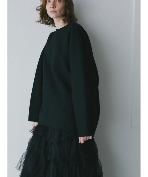 HER.（ハー）の「メルトンリバープルオーバー（Tシャツ/カットソー・レディース・ブラック/チャコールグレー/オフホワイト・フリー）」の15枚目の写真