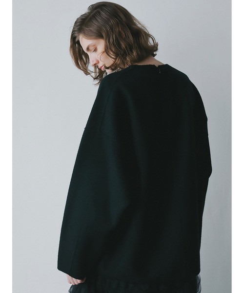 HER.（ハー）の「メルトンリバープルオーバー（Tシャツ/カットソー・レディース・ブラック/チャコールグレー/オフホワイト・フリー）」の17枚目の写真