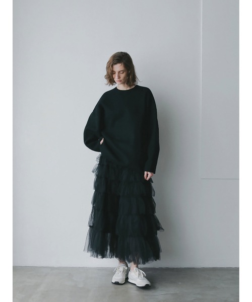 HER.（ハー）の「メルトンリバープルオーバー（Tシャツ/カットソー・レディース・ブラック/チャコールグレー/オフホワイト・フリー）」の19枚目の写真