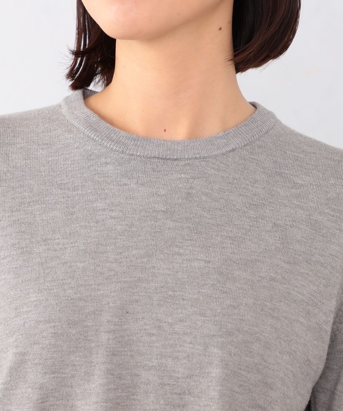 GALLORIA（ギャローリア）の「【キレメクニット】レース衿ニット（ニット/セーター・レディース・オートミール/ネイビー/グレー・LL/M/L/S）」の12枚目の写真