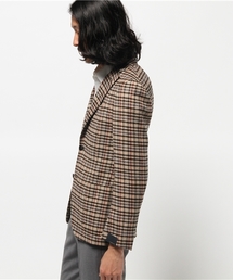 LARDINI 44 テーラードジャケット グレー系チェック LARDINI グレー系