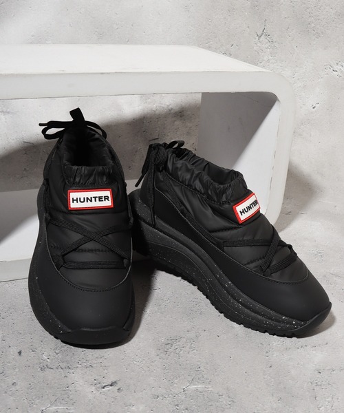 HUNTER ハンター グリップ パフ レース スリッポン トレーナー（ブーツ