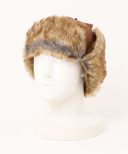 SPINNS(スピンズ)の「2WAYコットンフライトキャップ/防寒/耳当て付き/アビエーター/ユニセックス(キャップ・メンズ・ブラック/レッド/キャメル・ONESIZE)」の16枚目の写真