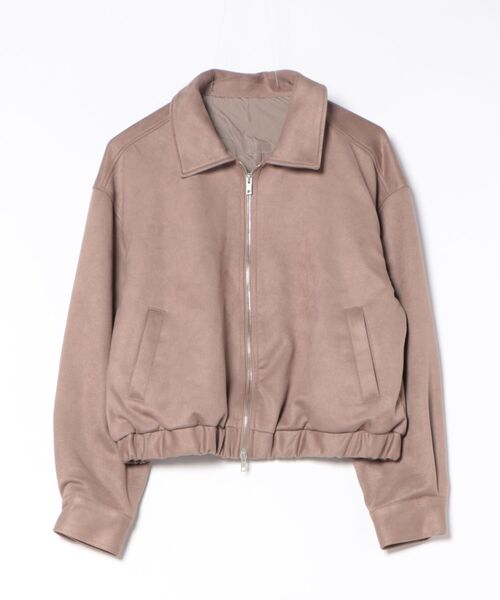 STYLEBLOCK（スタイルブロック）の「フェイクスウェードWジップブルゾン（その他アウター・レディース・ブラウン/ベージュ/グレイッシュベージュ・M）」の3枚目の写真