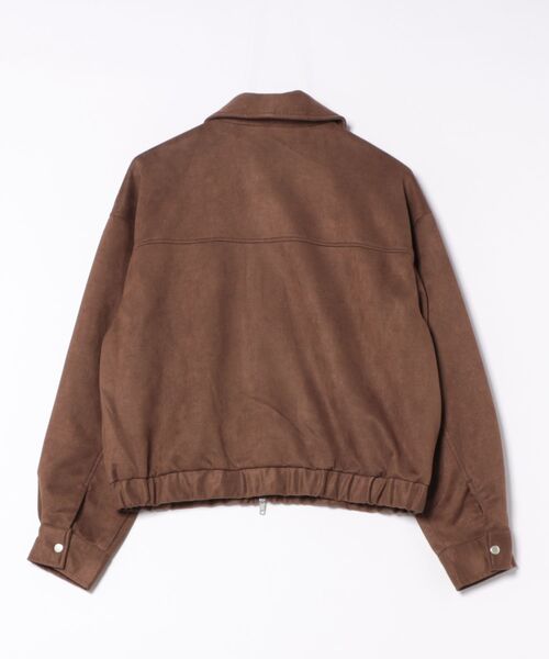 STYLEBLOCK（スタイルブロック）の「フェイクスウェードWジップブルゾン（その他アウター・レディース・ブラウン/ベージュ/グレイッシュベージュ・M）」の4枚目の写真