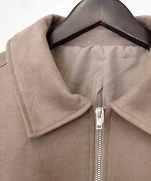 STYLEBLOCK（スタイルブロック）の「フェイクスウェードWジップブルゾン（その他アウター・レディース・ブラウン/ベージュ/グレイッシュベージュ・M）」の9枚目の写真