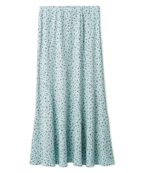 Milaowenミラオーエン★今季新品タグつきブルーグリーンスカートサイズ1 Mila Owen（ミラオーウェン）の「パネル切替ロングナロースカート