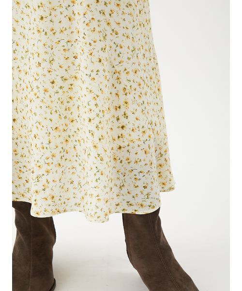 Mila Owen（ミラオーウェン）の「フラワープリントナロースカート（スカート・レディース・ブルー/ダークブラウン/イエロー・0/1）」の16枚目の写真