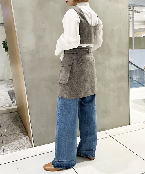 セール】IENA LA BOUCLE ヘリンボーンミニスカート（スカート）｜IENA