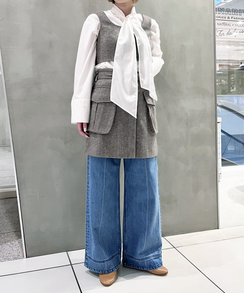 セール】IENA LA BOUCLE ヘリンボーンミニスカート（スカート）｜IENA