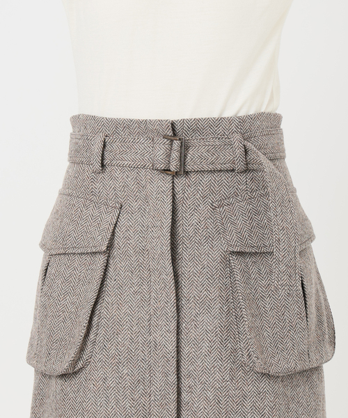 セール】IENA LA BOUCLE ヘリンボーンミニスカート（スカート）｜IENA