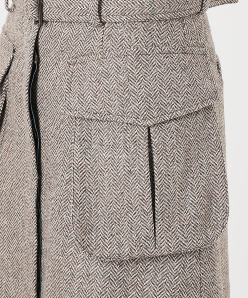 セール】IENA LA BOUCLE ヘリンボーンミニスカート（スカート）｜IENA