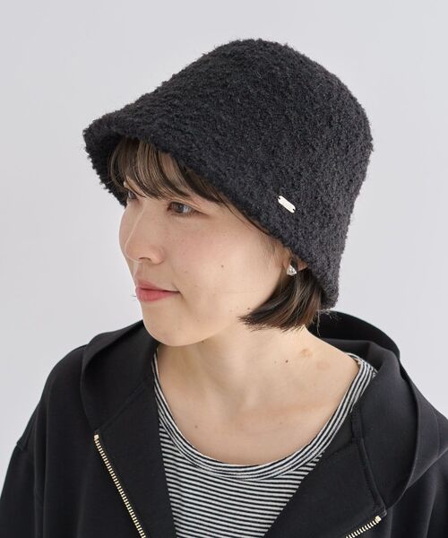 Green　Parks（グリーンパークス）の「every walk.ブークレバケットハット（ハット・レディース・アイボリー/ブラック/グレー・FREE）」の2枚目の写真