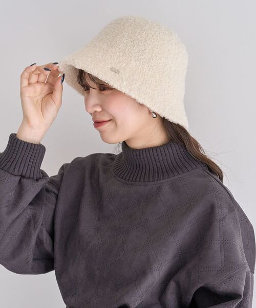 Green　Parks（グリーンパークス）の「every walk.ブークレバケットハット（ハット・レディース・アイボリー/ブラック/グレー・FREE）」の10枚目の写真