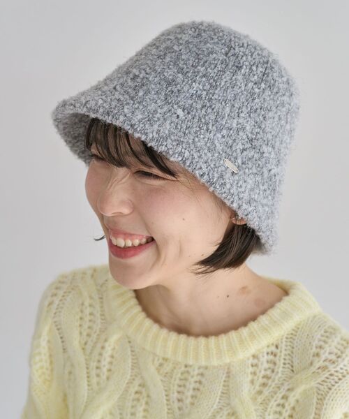 Green　Parks（グリーンパークス）の「every walk.ブークレバケットハット（ハット・レディース・アイボリー/ブラック/グレー・FREE）」の8枚目の写真