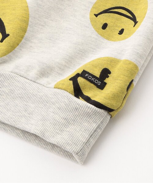 F.O.KIDS（エフオーキッズ）の「【ジュニア対応】3色3柄総柄トレーナー（スウェット・キッズ・アイボリー/グレー/イエロー・80/90/100/110/120/130/140）」の15枚目の写真