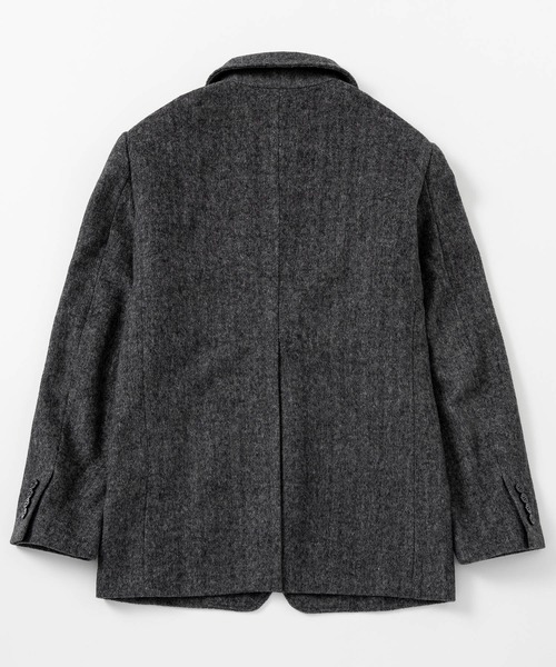 ヘリンボーンウールツイードジャケット（テーラードジャケット