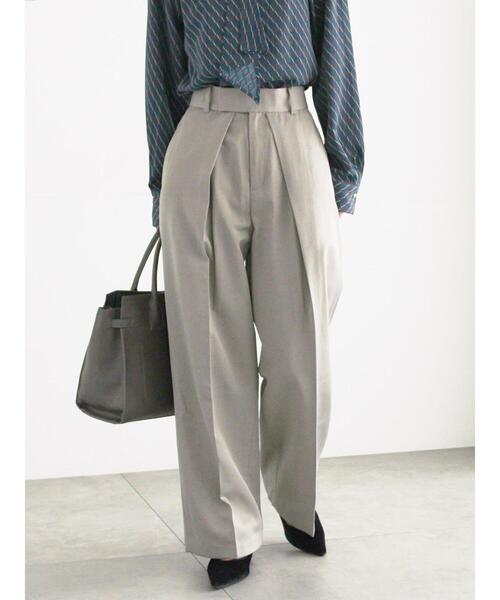 Te chichi（テチチ）の「シャイニーワイドスラックス（その他パンツ・レディース・ブラック/グレー・F）」の8枚目の写真