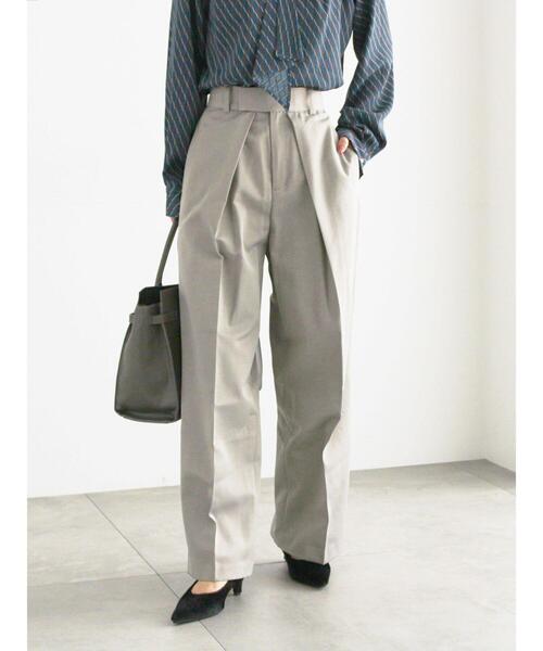 Te chichi（テチチ）の「シャイニーワイドスラックス（その他パンツ・レディース・ブラック/グレー・F）」の11枚目の写真