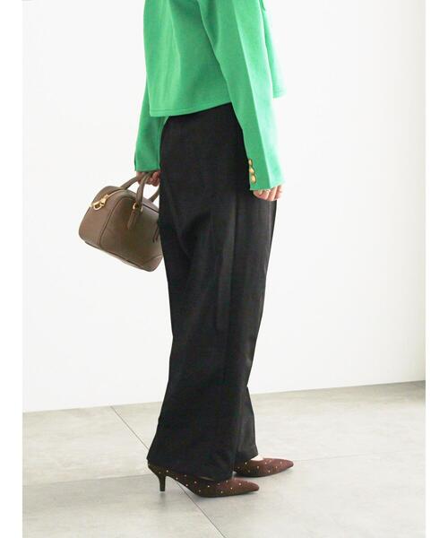 Te chichi（テチチ）の「シャイニーワイドスラックス（その他パンツ・レディース・ブラック/グレー・F）」の17枚目の写真